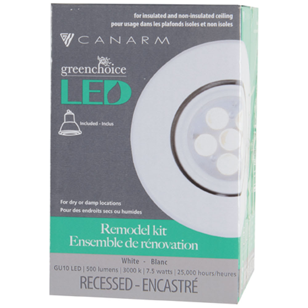 Encastré DEL blanc 3 po