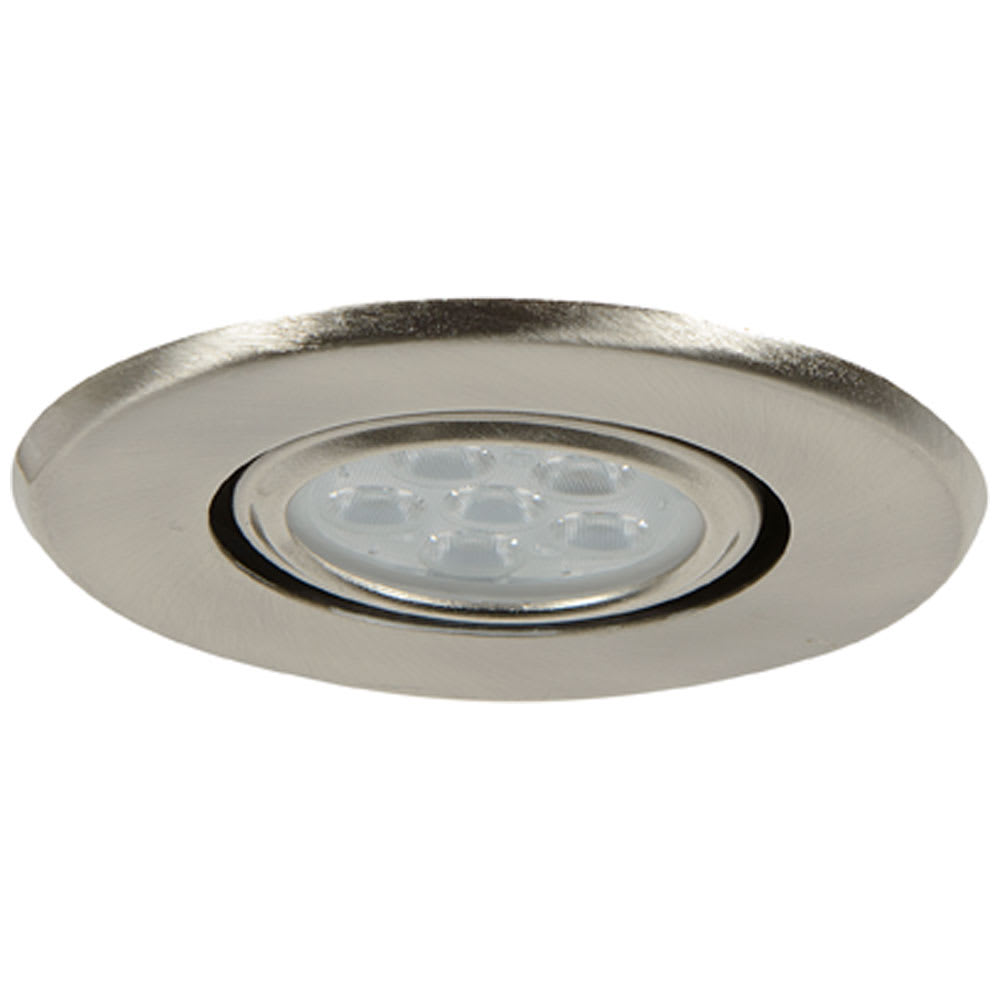 Encastré DEL nickel brossé 3 po