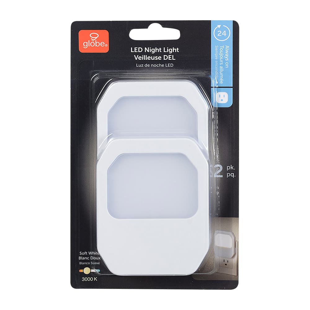 Veilleuses DEL Pqt/2 GLOBE ÉLECTRIQUE