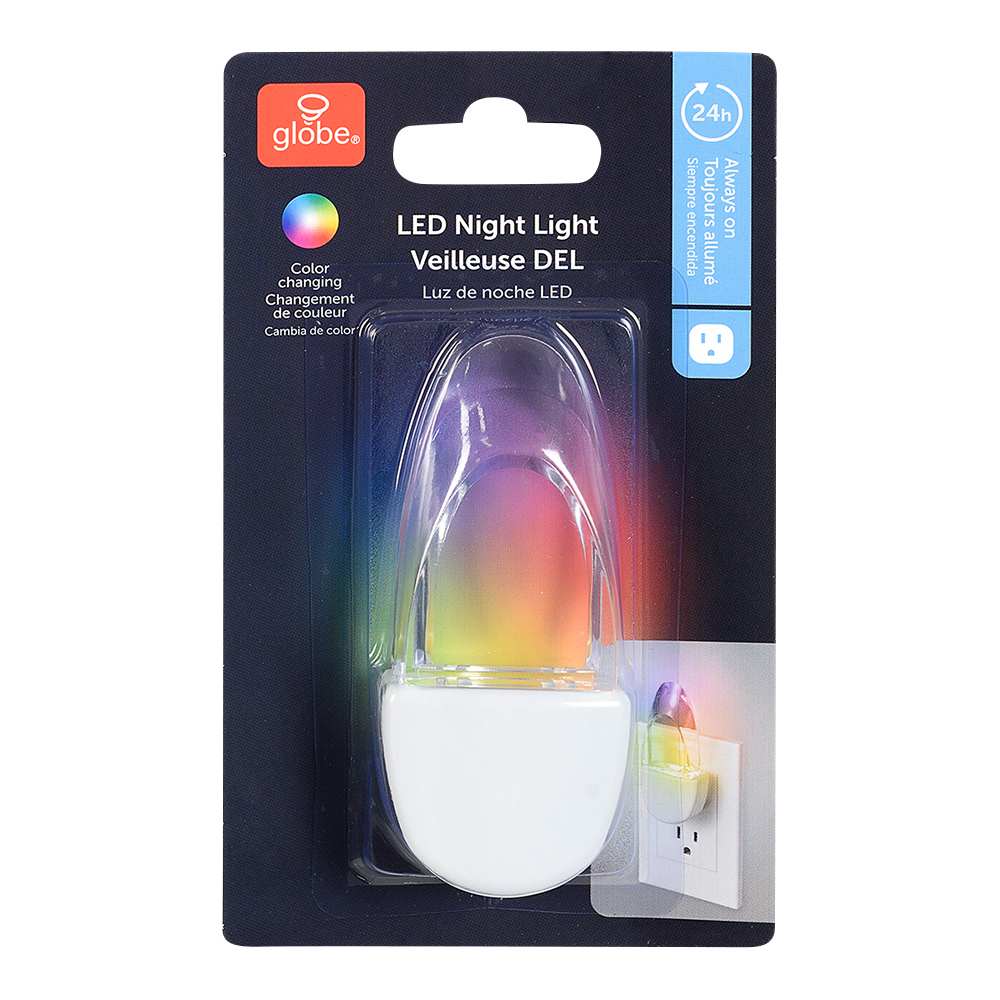 Veilleuse DEL multicolore GLOBE ÉLECTRIQUE