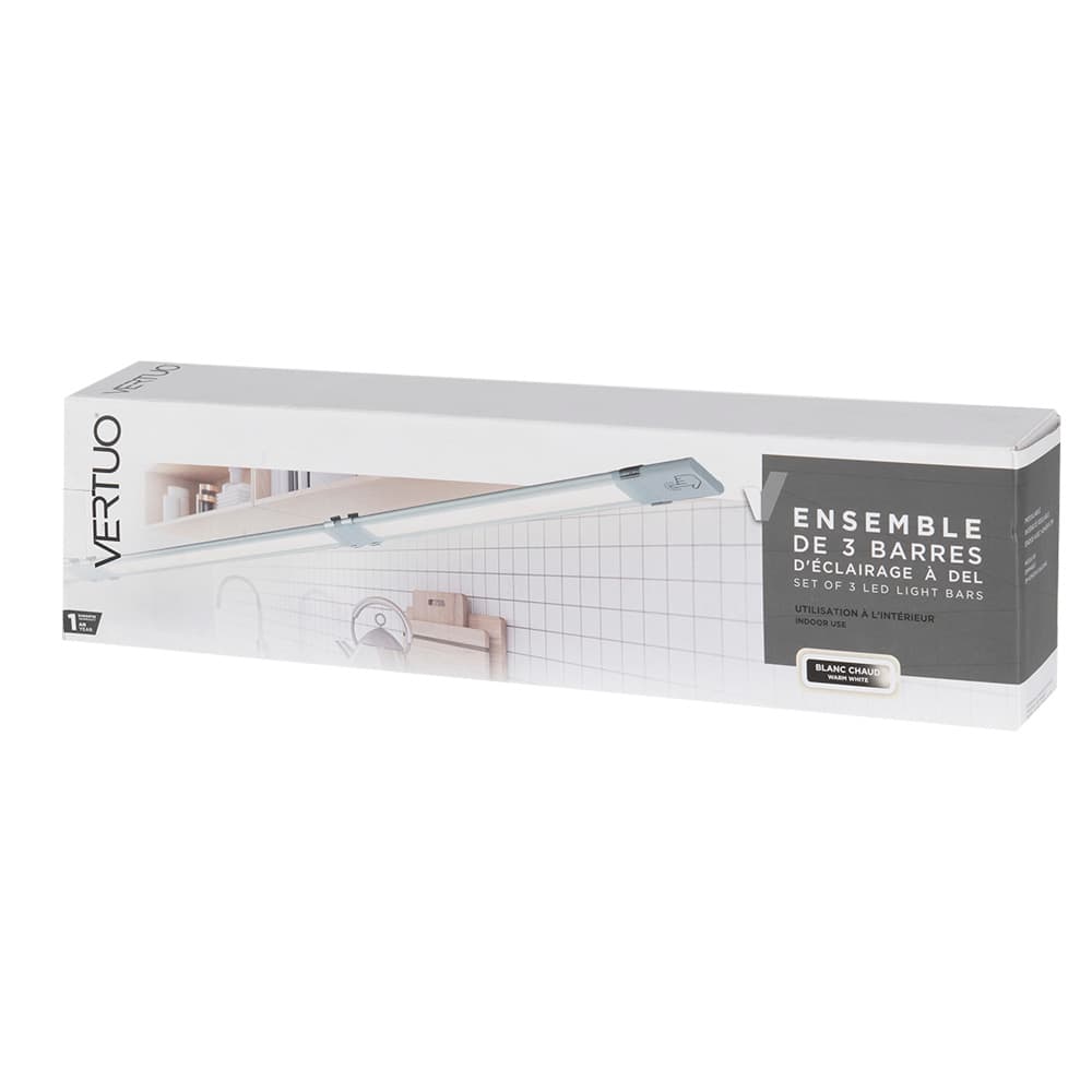 VERTUO Warm White LED Bars Pkg/3