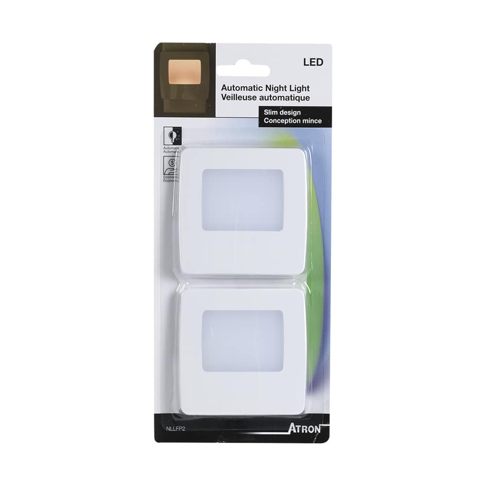 Veilleuse automatique à DEL Pqt/2