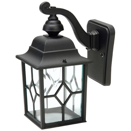 Plaza 1-Light Outdoor Wall Mount Black