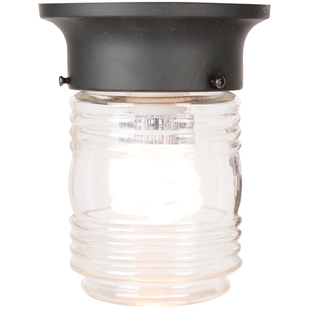 1-Light Ceiling Mount Black