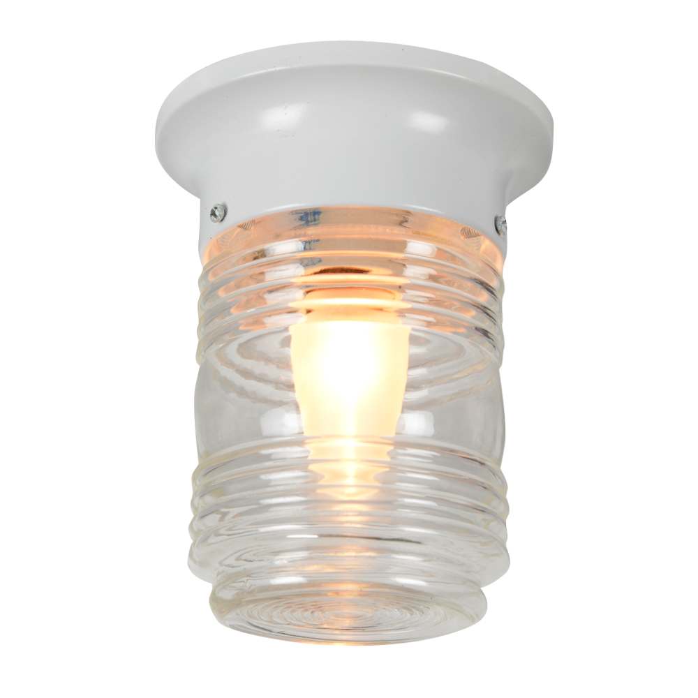 1-Light Ceiling Mount White