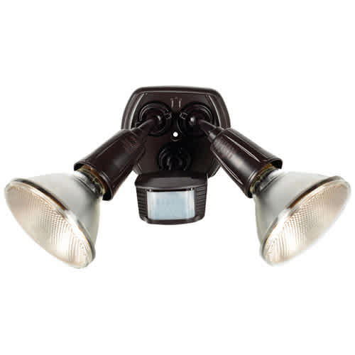 Lampe à détecteur de mouvement bronze