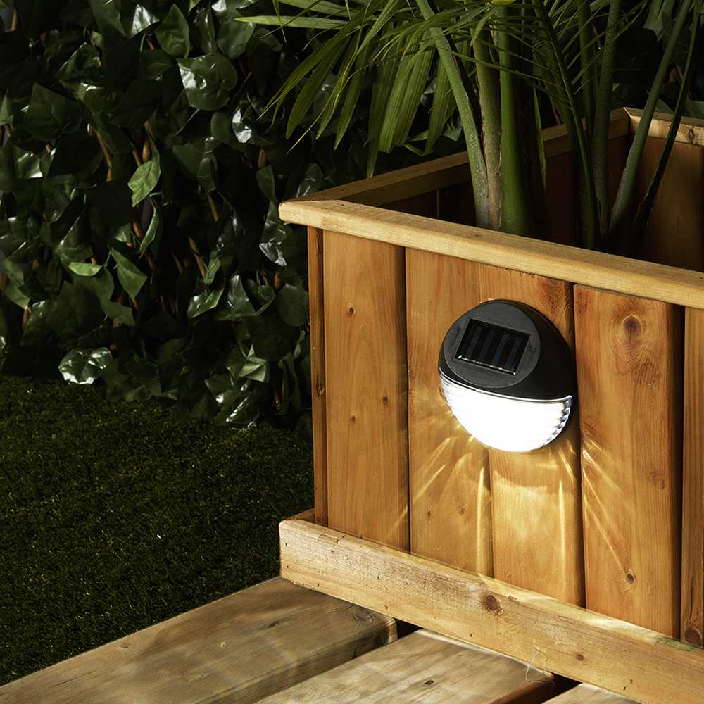 VERTUO Black Stair Riser Solar Light