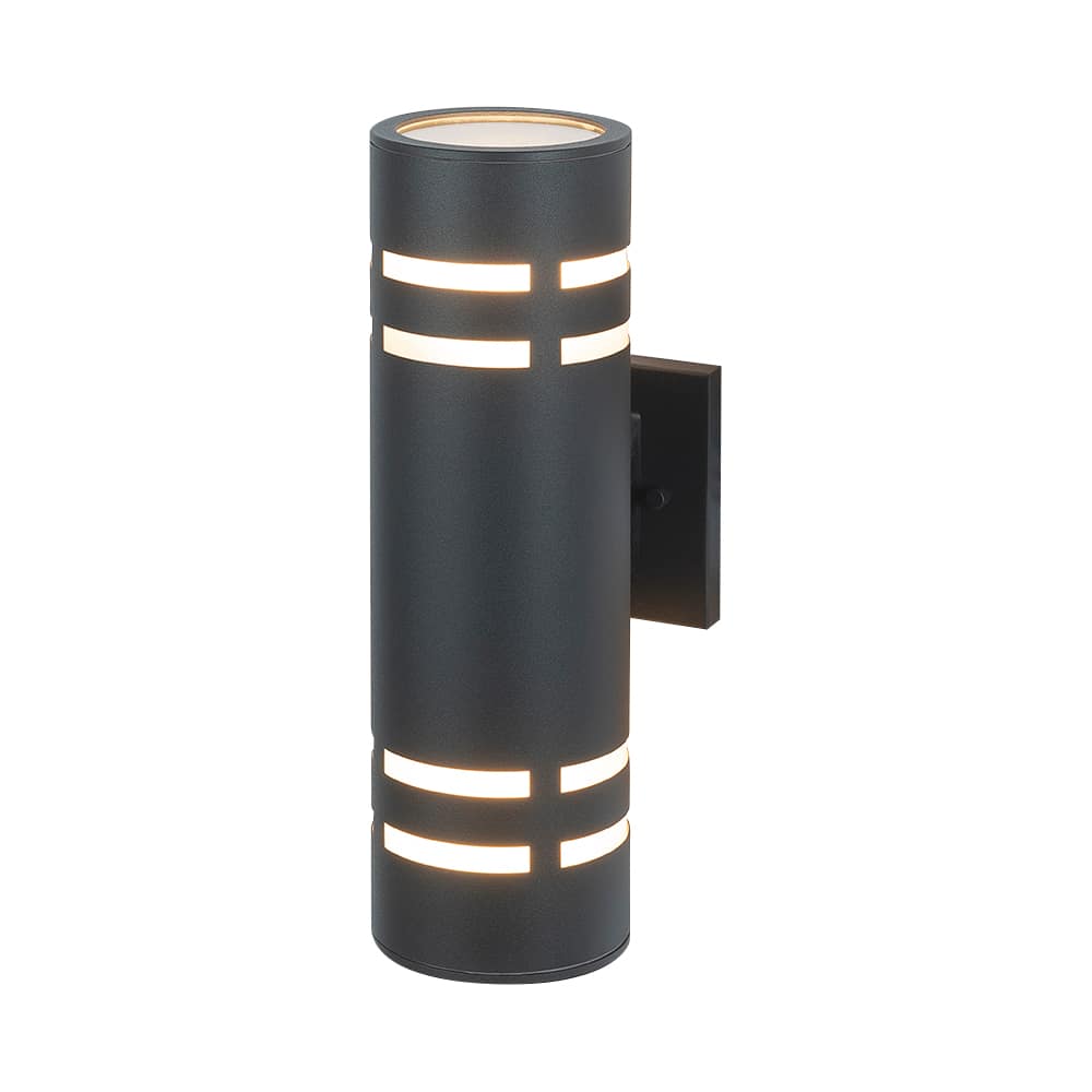 Tay 2-Light Outdoor Wall Mount Black