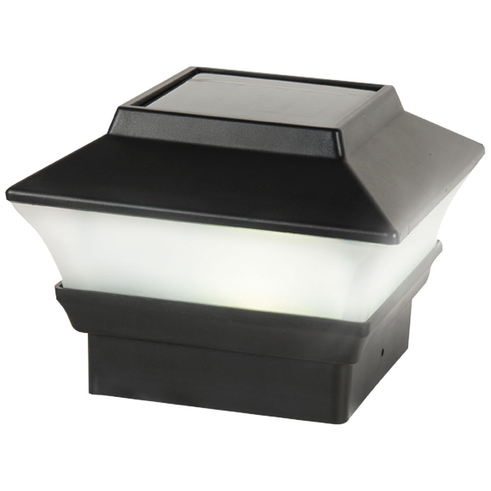 Lampe à énergie solaire Moderne noire pour poteau VERTUO
