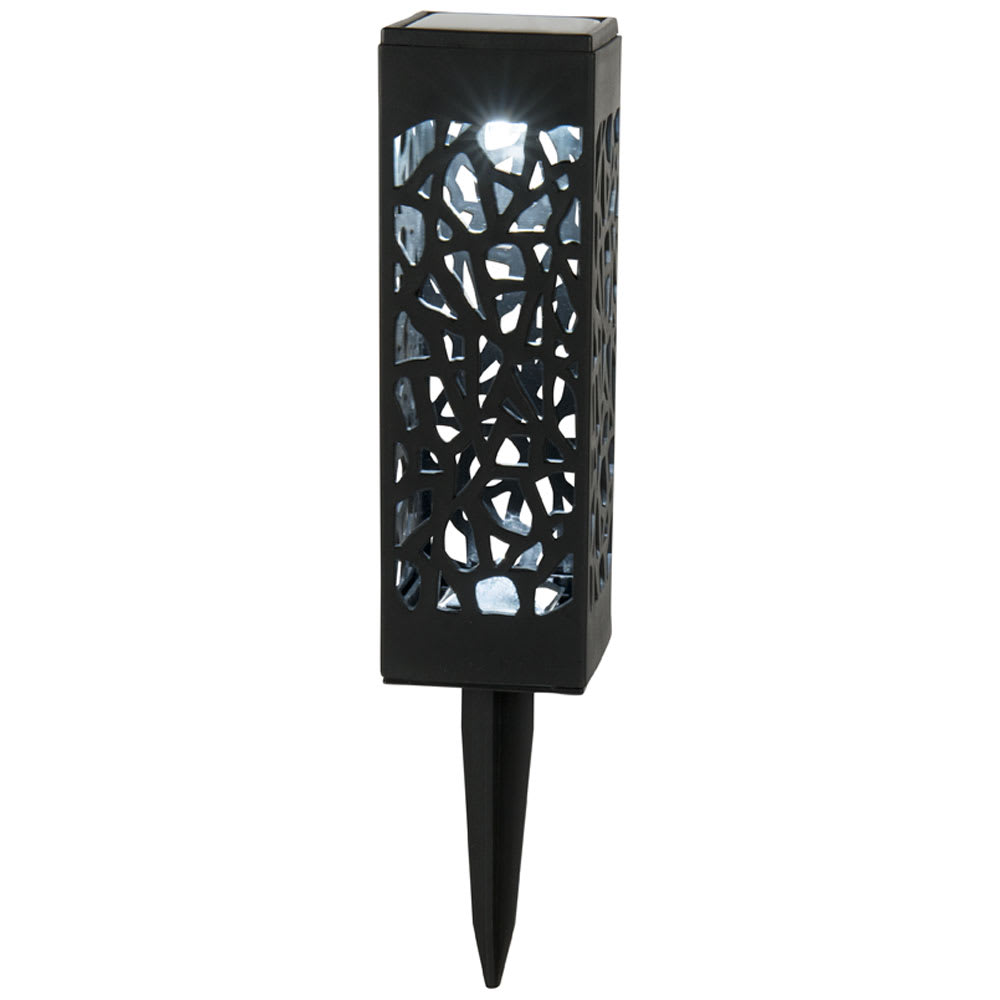 Lampe solaire sur piquet à DEL Motif végétal VERTUO