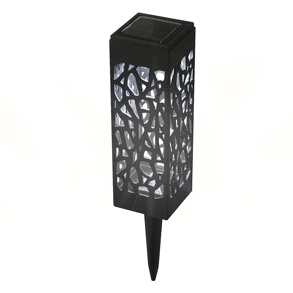 Lampe solaire sur piquet à DEL Motif végétal VERTUO
