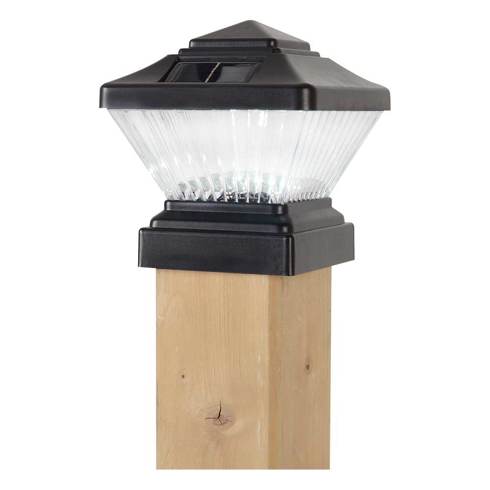 VERTUO Solar 4&nbsp;x&nbsp;4 Post Cap Light Black