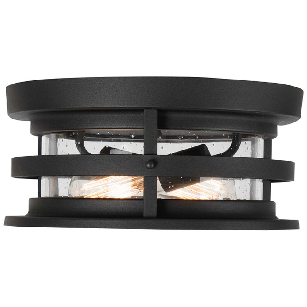 Plafonnier d'extérieur Duffy noire 2 lumières