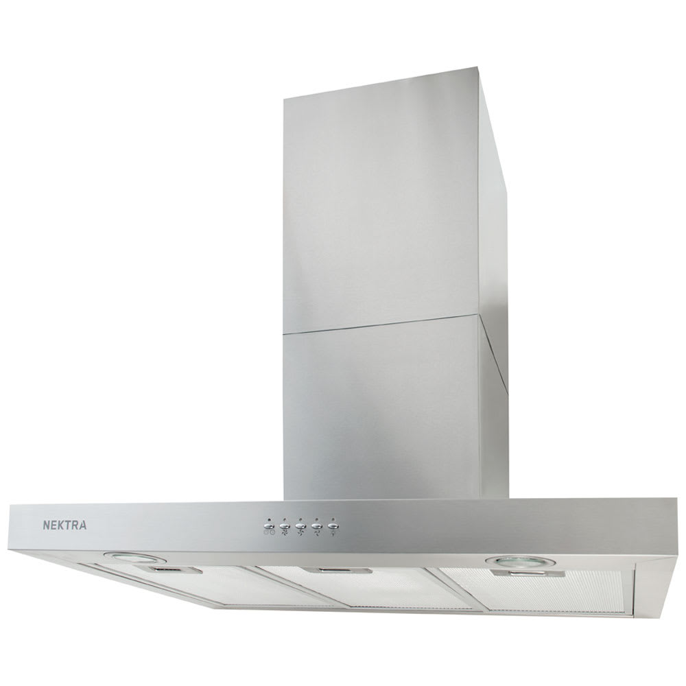 Hotte de cuisine cheminée Ardenne 30 po acier inoxydable 450&nbsp;pi³/min NEKTRA