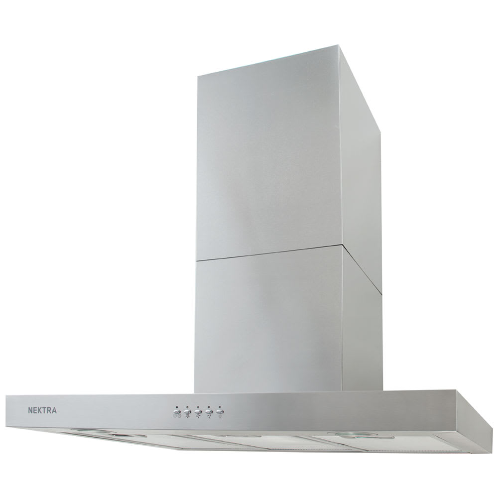 Hotte de cuisine cheminée Ardenne 30 po acier inoxydable 450&nbsp;pi³/min NEKTRA