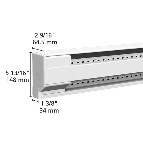 Plinthe de chauffage électrique Traditionnelle Série PEG 75&nbsp;7/16&nbsp;po,  1&nbsp;750&nbsp;W