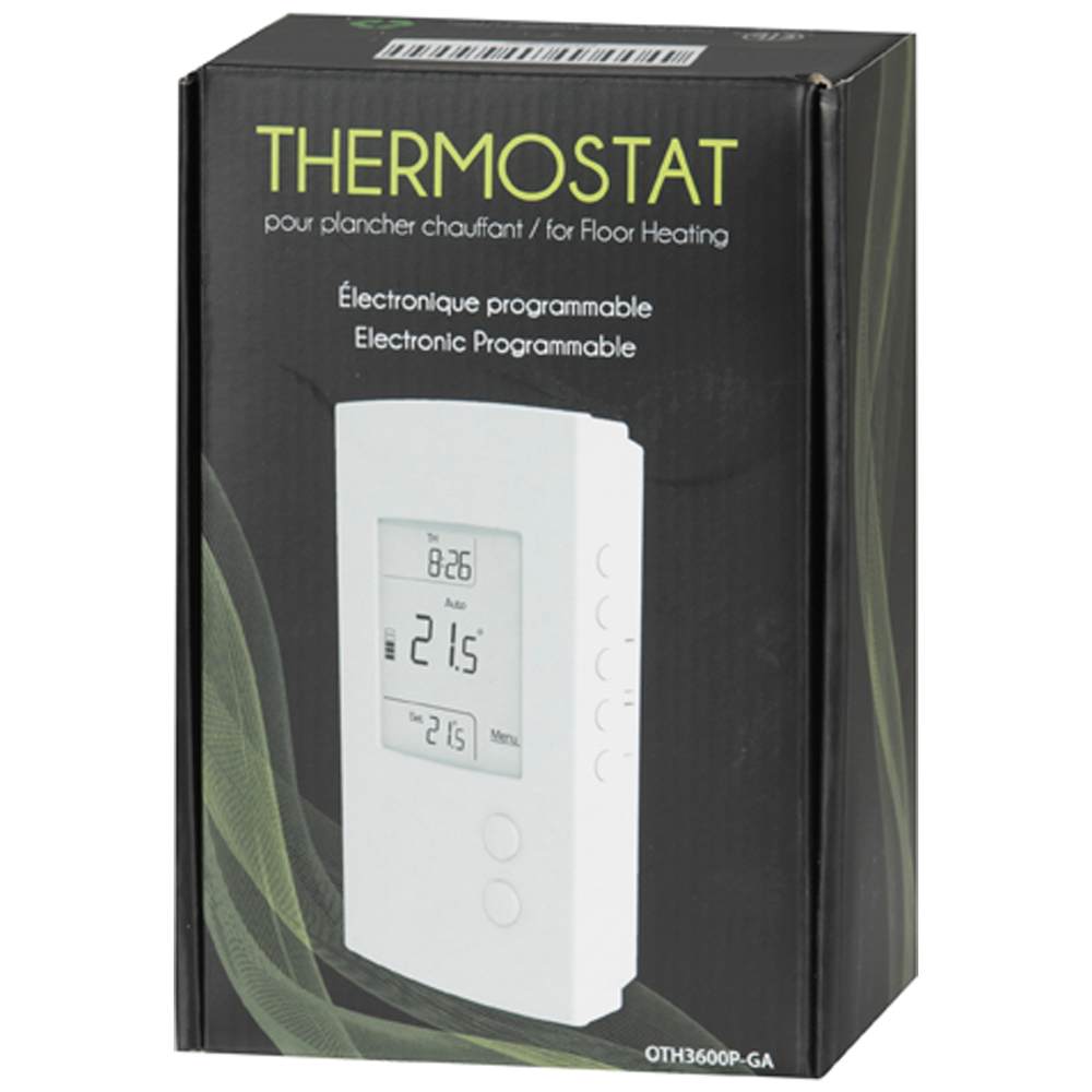 Thermostat électronique programmable pour plancher chauffant
