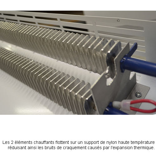 Convecteur électrique mural CEG avec thermostat 1 500 W Noir