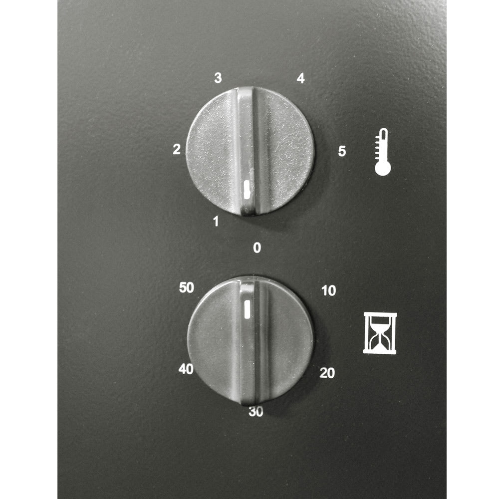 Ventilo-convecteur électrique mural SBG de salle de bains 1 500 W Noir
