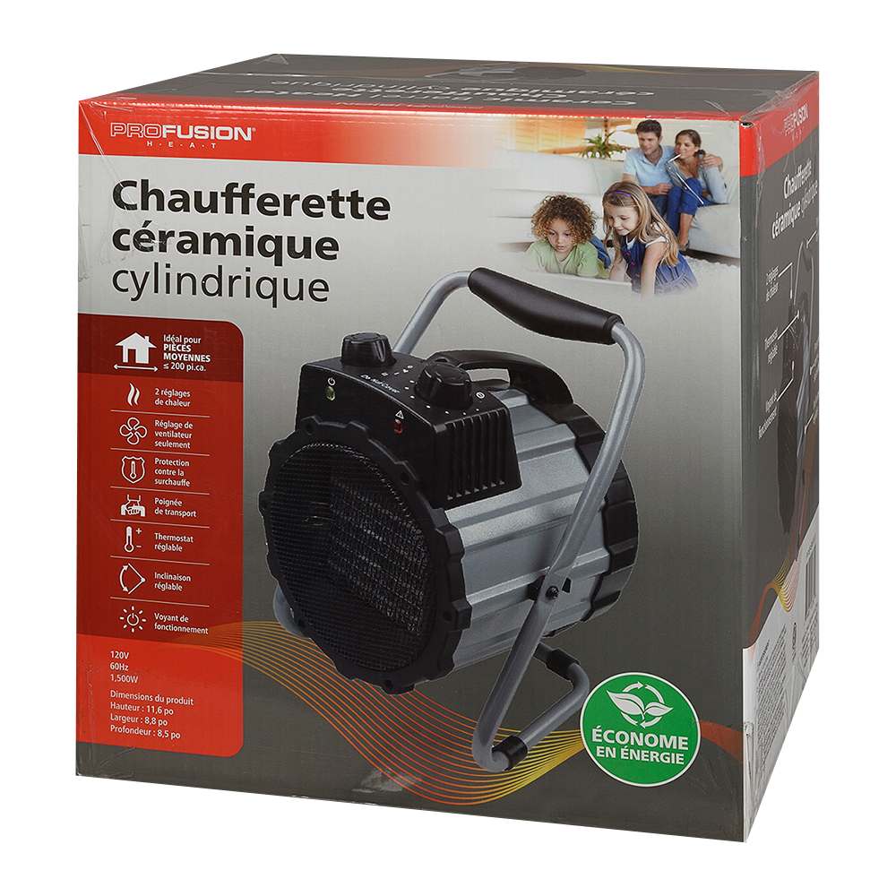 Electric Ceramic Space Heater 900&nbsp;W&nbsp;/&nbsp;1500&nbsp;W