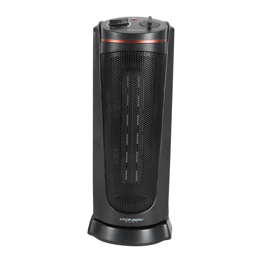 Chaufferette électrique d'appoint oscillante à céramique 750&nbsp;W&nbsp;/&nbsp;1&nbsp;500&nbsp;W