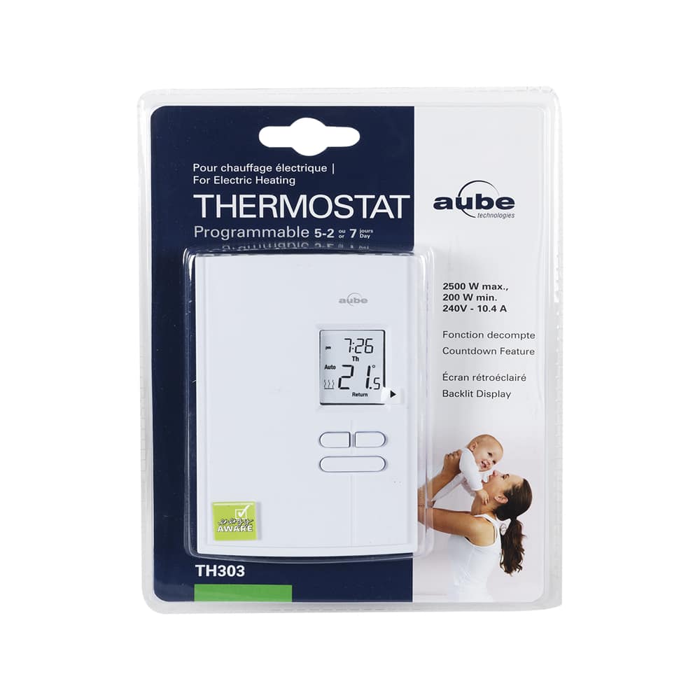 Thermostat électronique programmable 2 500 W
