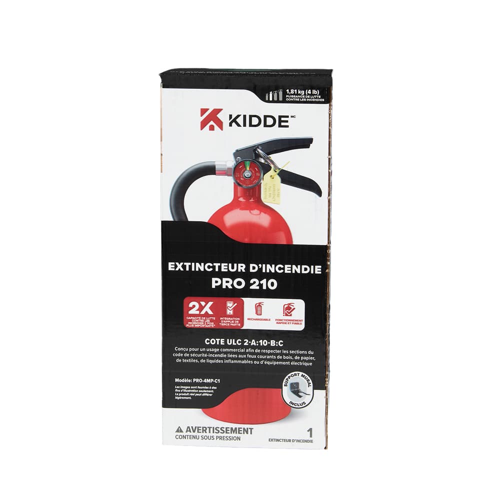 Extincteur rechargeable commercial et industriel Classe ABC 4&nbsp;lb