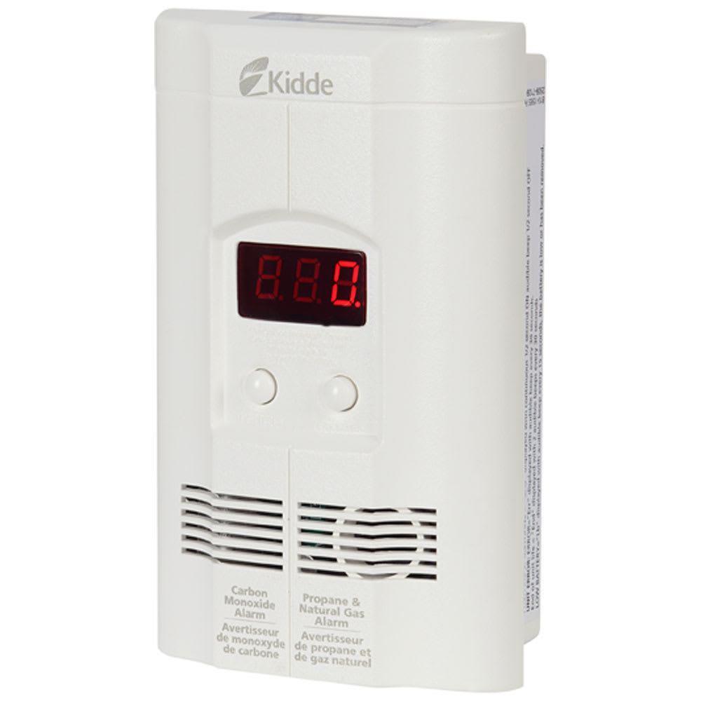 Avertisseur de gaz 3 en 1 branché avec pile de secours 9 V