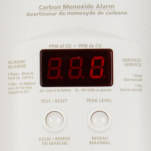 Avertisseur de monoxyde de carbone 120 V
