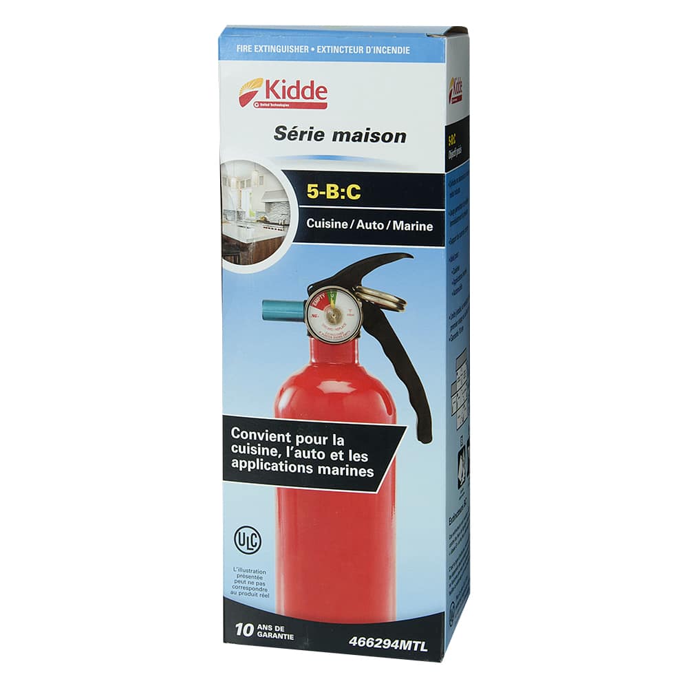 Extincteur pour la cuisine Classe&nbsp;5&nbsp;B :&nbsp;C 2 lb