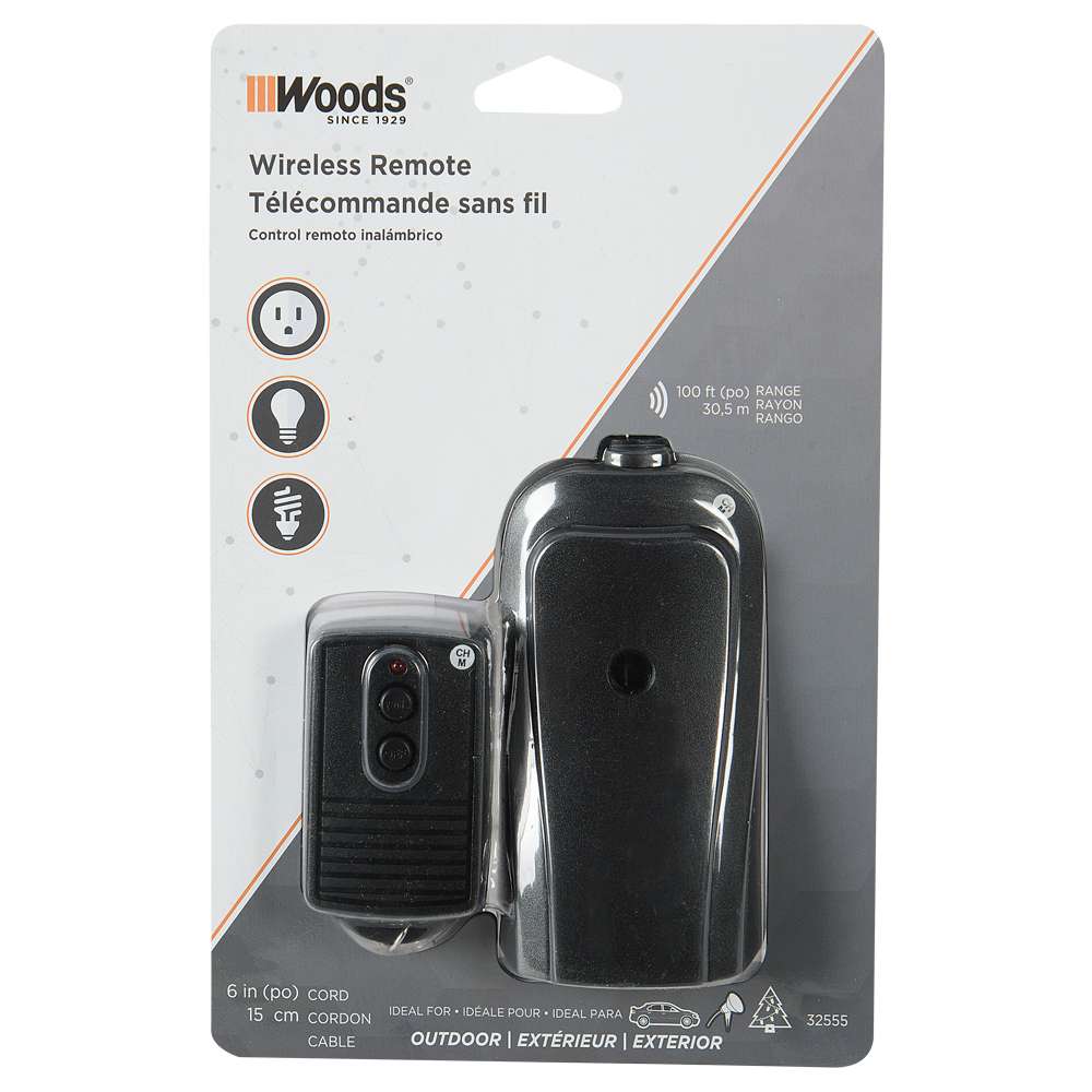 Prise de courant extérieure 13 A avec télécommande