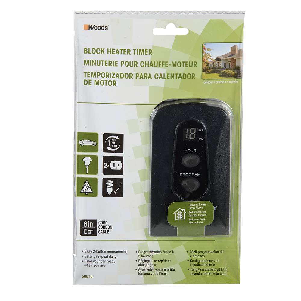 Minuterie pour chauffe-moteur