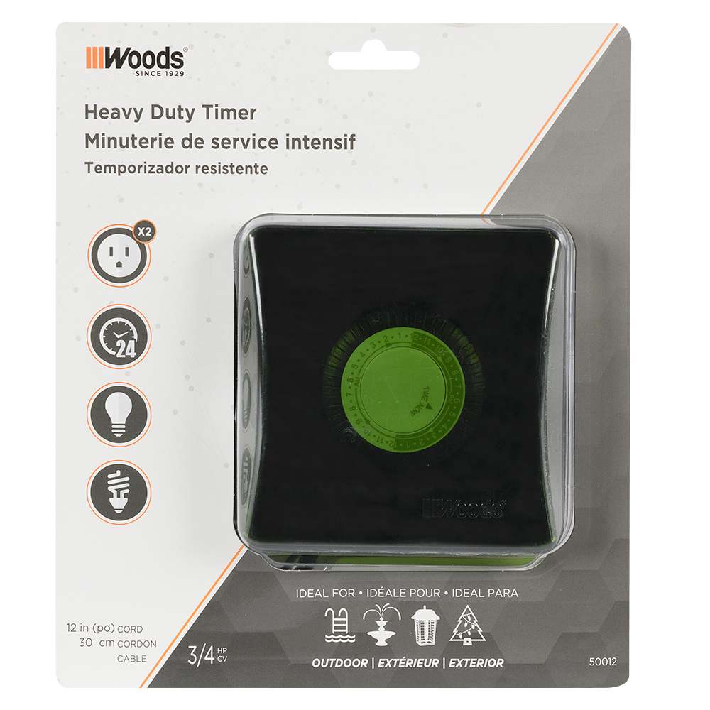 Minuterie extérieure toutes saisons WOODS