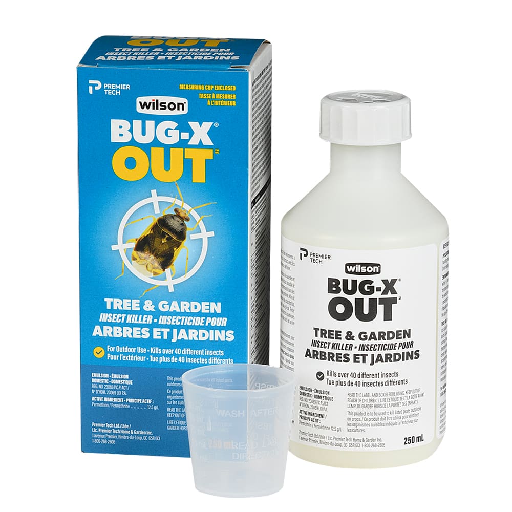 Insecticide Bug-X Out pour arbres et jardins 250&nbsp;ml
