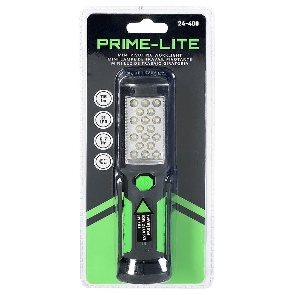 Lampe de travail 2-en-1, 21 lumières DEL