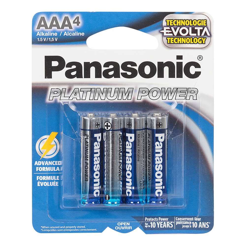 Piles Panasonic AAA Pqt/4