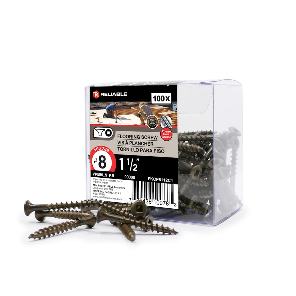1&nbsp;1/2 in. n° 8 Floor Screws Pkg/100
