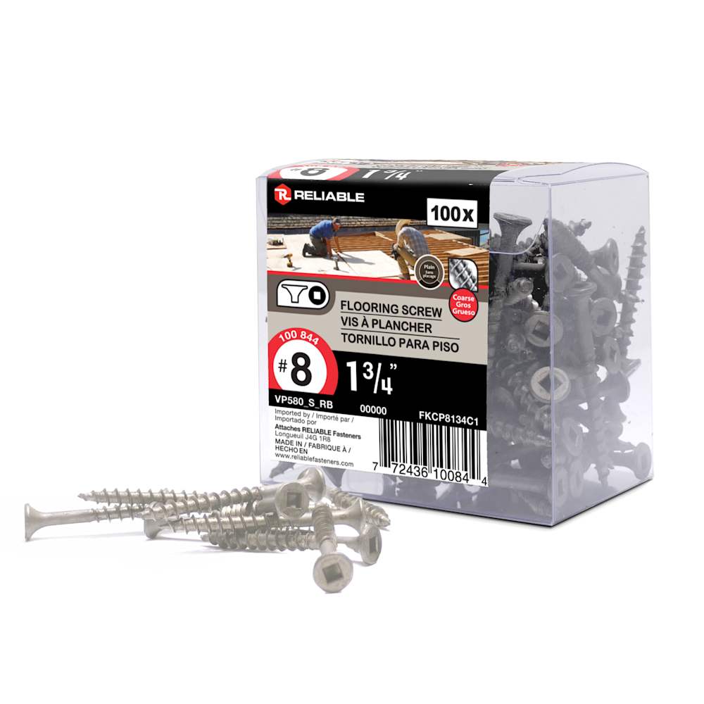1&nbsp;3/4&nbsp;in. n° 8 Floor Screws Pkg/100