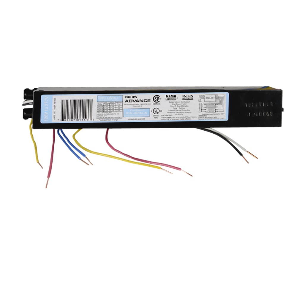 Fluorescent Electronic Ballast 48 in. (4 T8 Tubes)