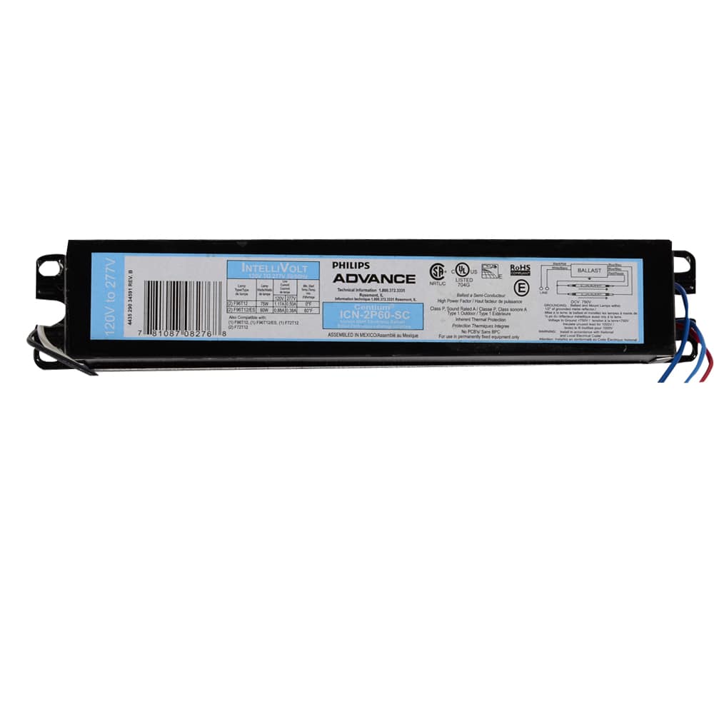 Fluorescent Electronic Ballast 96 in. , (2 T12 Tubes)