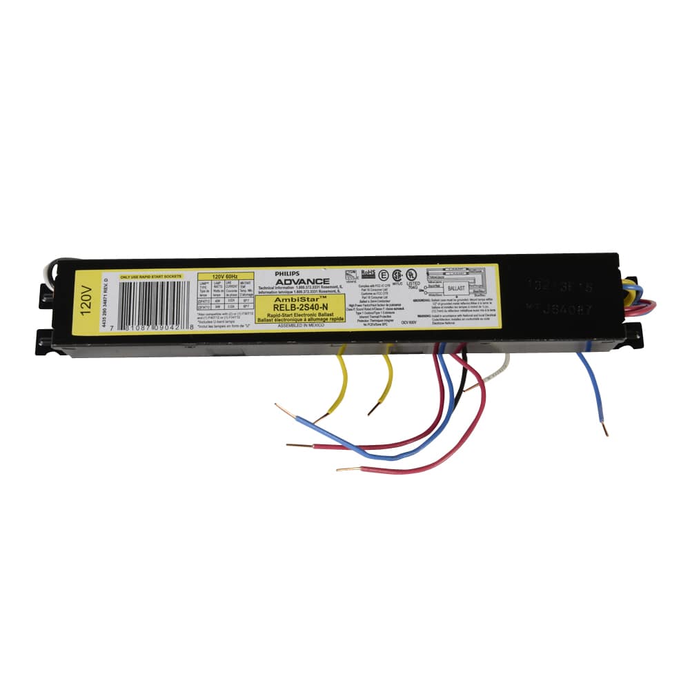 Fluorescent Electronic Ballast 48 in. (2 T12 Tubes)