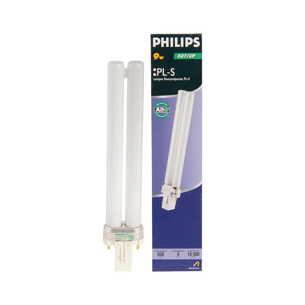 Lampe fluocompacte G23 blanc chaud 9 W