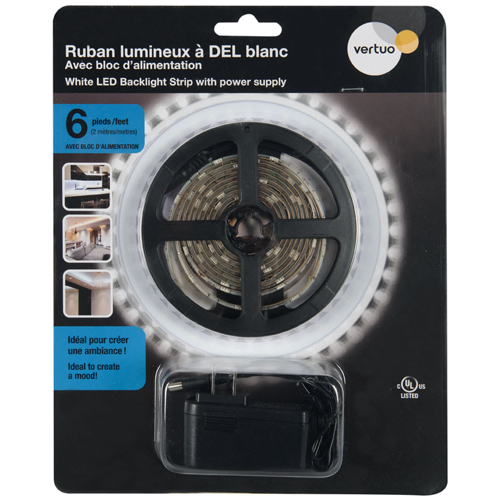 VERTUO Warm White LED Light Strip 6&nbsp;ft.