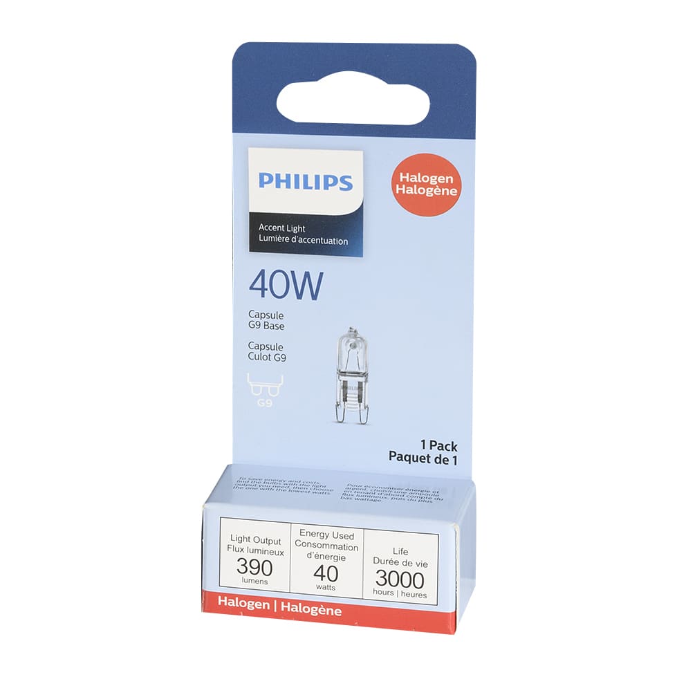 Ampoule halogène G9, 40 W