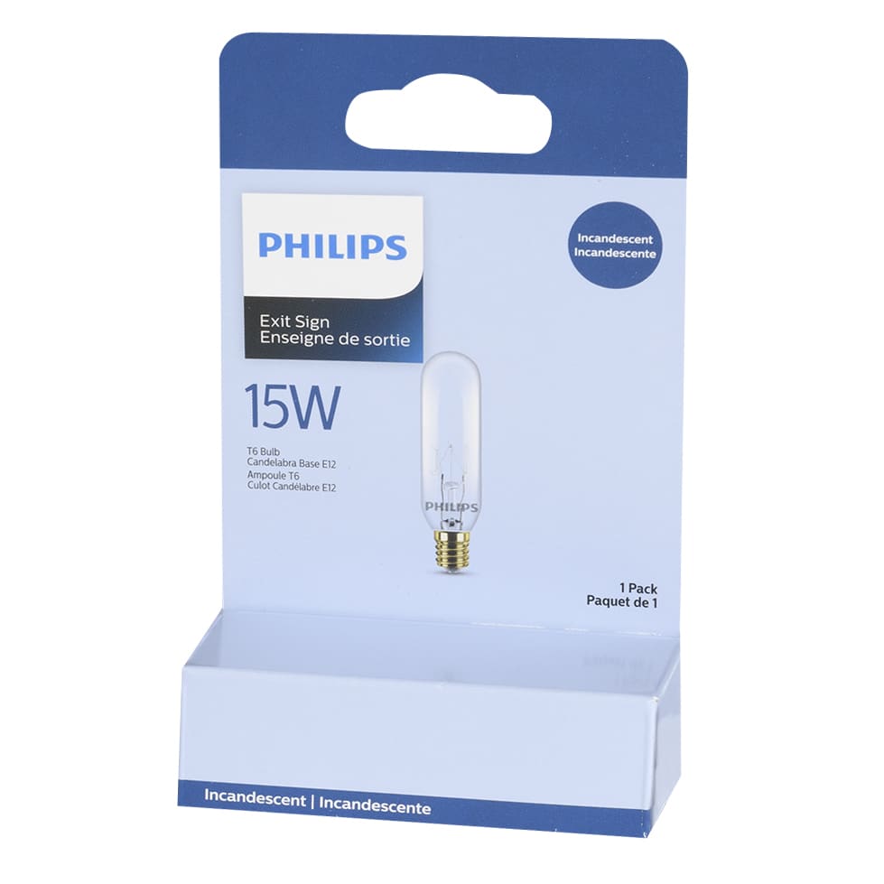 Ampoule tube incandescente T6, 15&nbsp;W