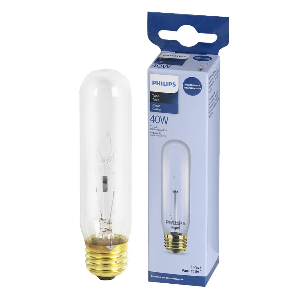 Ampoule tube incandescente T10, 40&nbsp;W