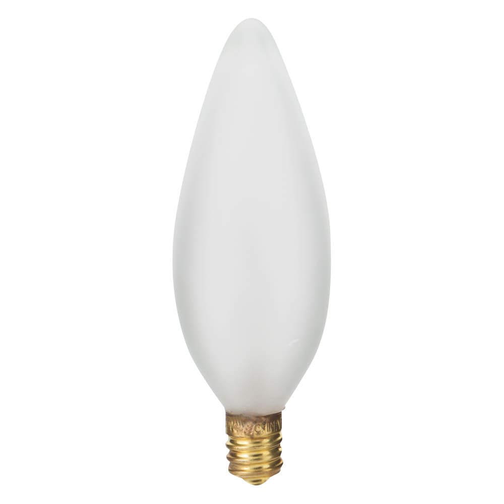 Ampoules chandelle incandescentes 40 W Pqt/2