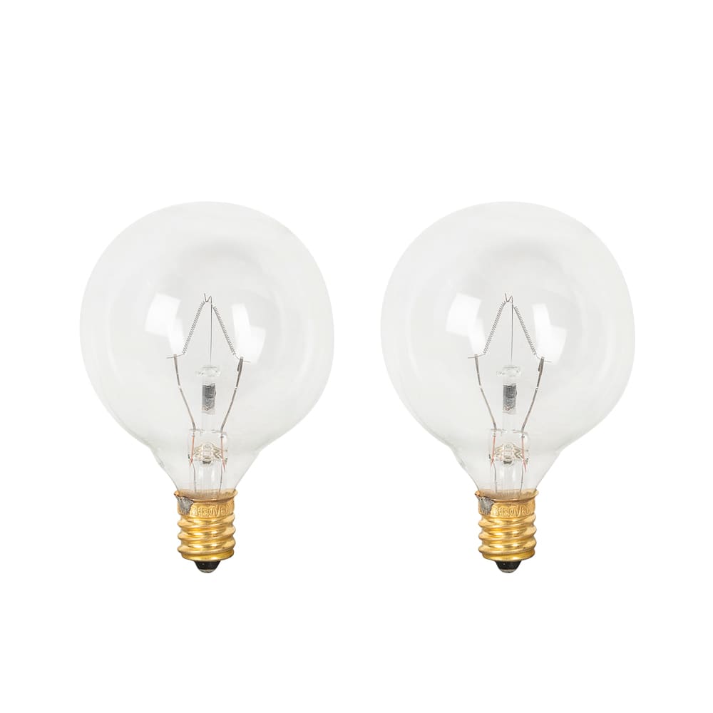 G16 Incandescent Light Bulbs 60 W Pkg/2