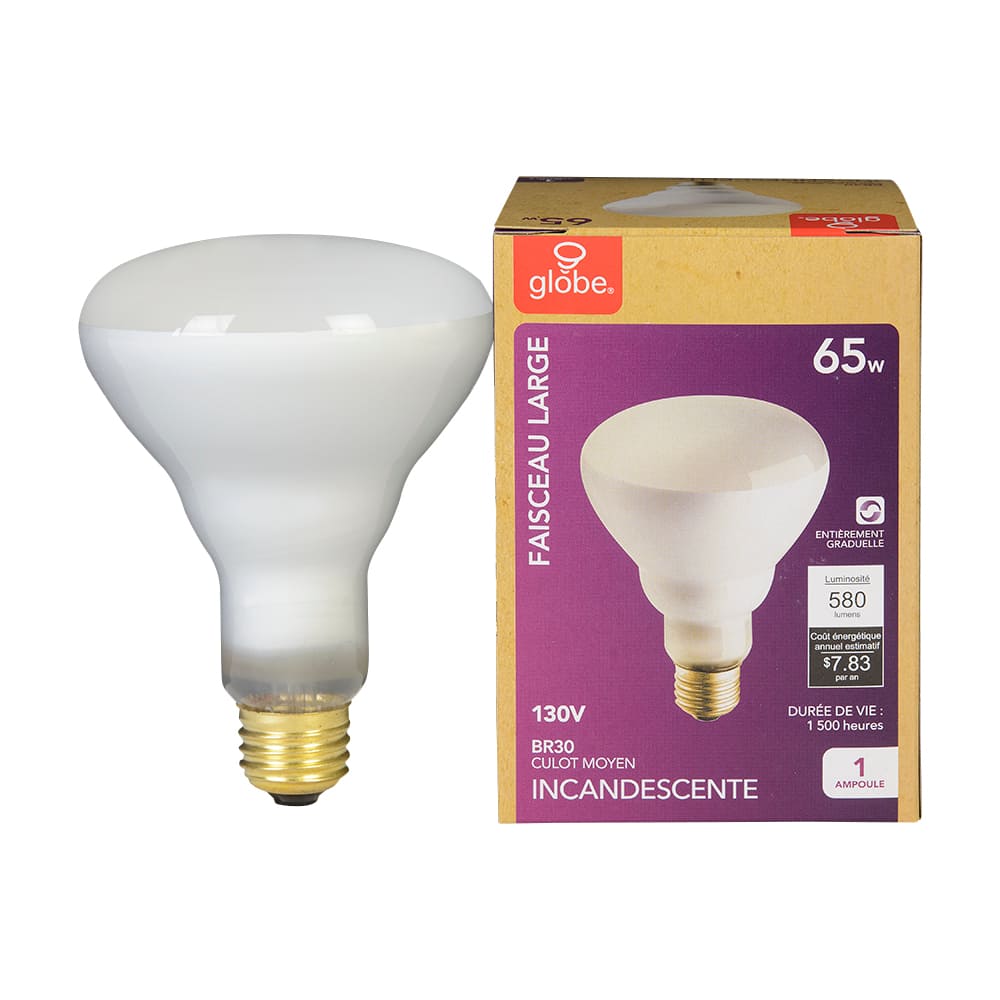 Ampoule-réflecteur incandescente BR30, 65 W