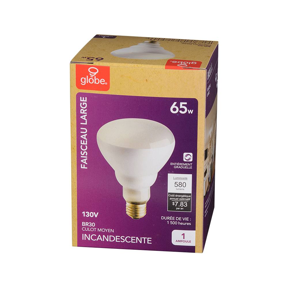 Ampoule-réflecteur incandescente BR30, 65 W